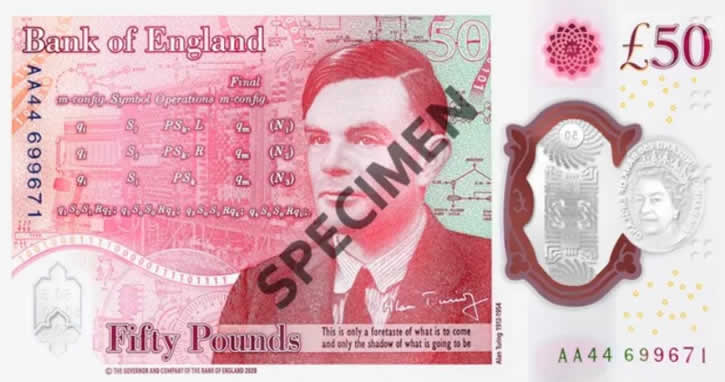 Yeni 50 sterlinlik banknot tedavüle girecek