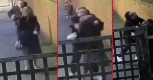 Acımasız adam hamile kadını defalarca yumrukladı