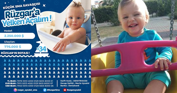 Küçük SMA savaşçısı Rüzgar yardım bekliyor