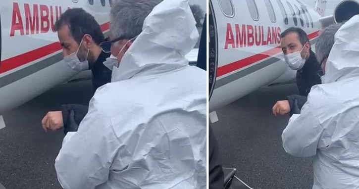 Covid-19 hastası uçakla Londra’dan Türkiye’ye götürüldü