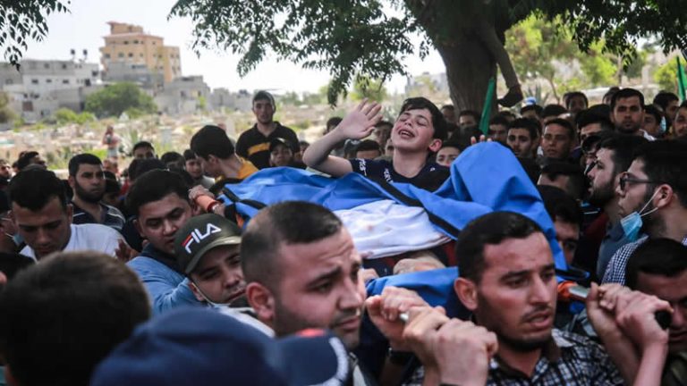 Filistinli çocuktan babasına yürek yakan veda