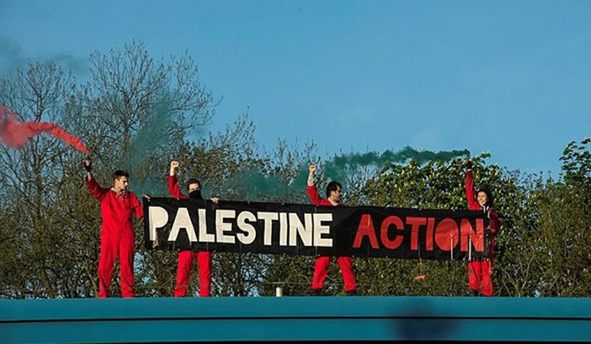 Filistin yanlısı eylemciler İsrail’in SİHA üretimini durdurdu