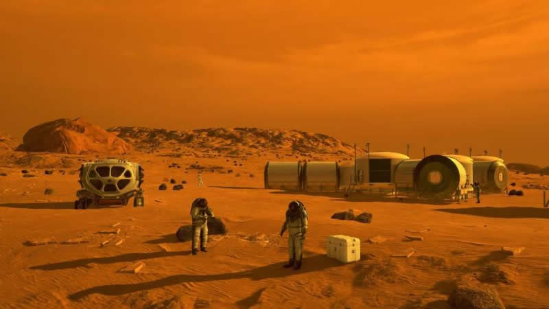 Kızıl gezegendeki gizemli şekiller astronotlara umut oldu