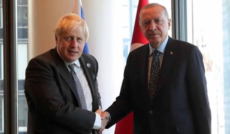 Cumhurbaşkanı Erdoğan, Başbakan Johnson’ı kabul etti