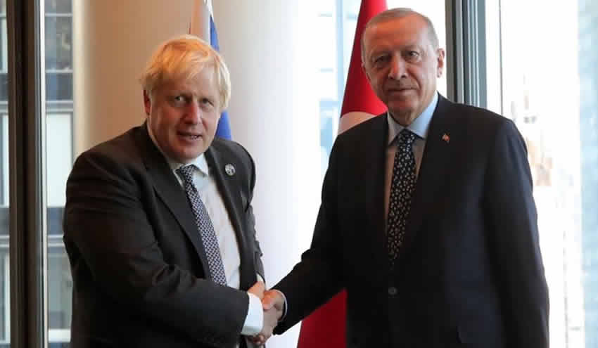 Cumhurbaşkanı Erdoğan, Başbakan Johnson’ı kabul etti