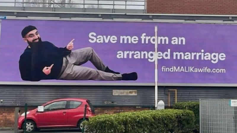 İngiltere’de görücü usulü evlenmek istemeyen gençten ilginç duyuru