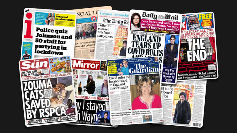 10 Şubat Perşembe: İngiltere gazetelerinde öne çıkan manşetler