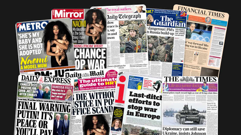  15 Şubat Salı: İngiltere gazetelerinden öne çıkan manşetler