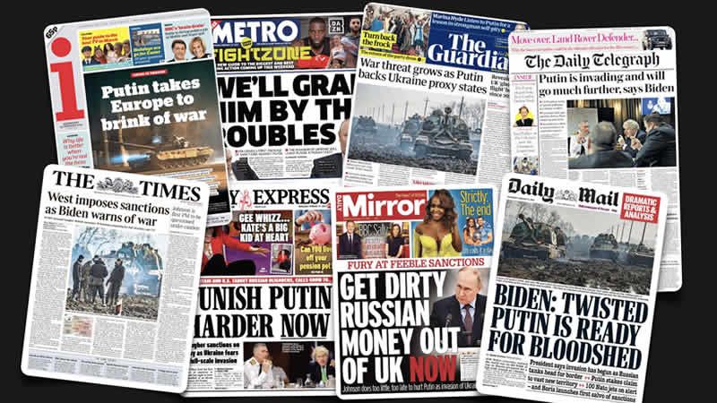  23 Şubat Çarşamba: İngiltere gazetelerinde öne çıkan manşetler