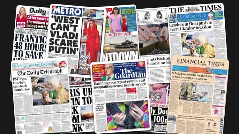 14 Şubat Pazartesi: İngiltere gazetelerinde öne çıkan manşetler