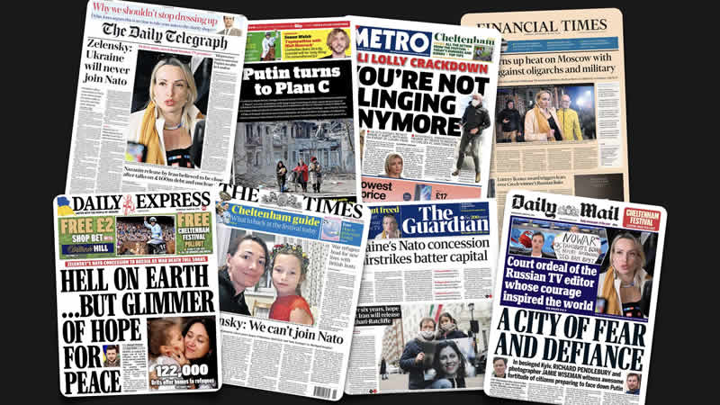  16 Mart Çarşamba: İngiltere gazetelerinden öne çıkan manşetler