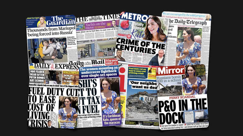  21 Mart Pazartesi: İngiltere gazetelerinden öne çıkan manşetler