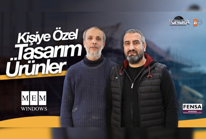 Pencere ve kapı sistemleriyle birlikte özel tasarım ürünler