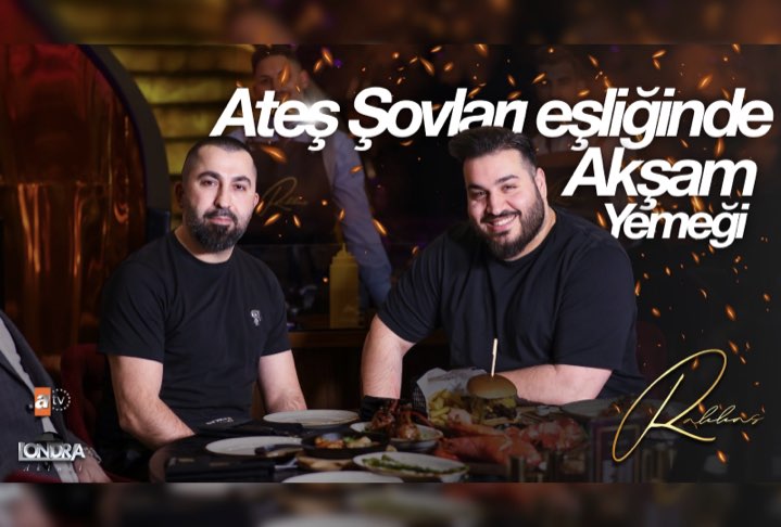 Ateş şovları eşliğinde akşam yemekleri