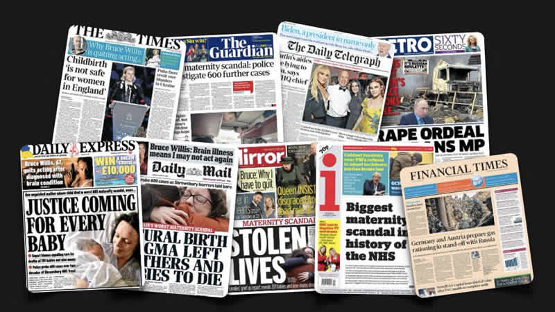  31 Mart Perşembe: İngiltere gazetelerinden öne çıkan manşetler