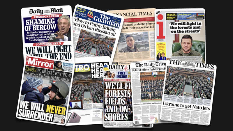  9 Mart Çarşamba: İngiltere gazetelerinde öne çıkan manşetler