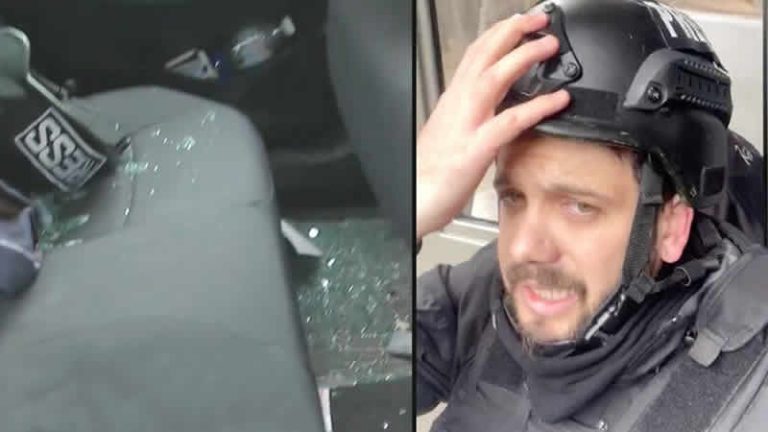 Ukrayna’dan yayın yapan Türk gazeteciler kurşunların hedefi oldu