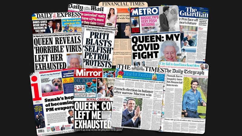  11 Nisan Pazartesi: İngiltere gazetelerinden öne çıkan manşetler