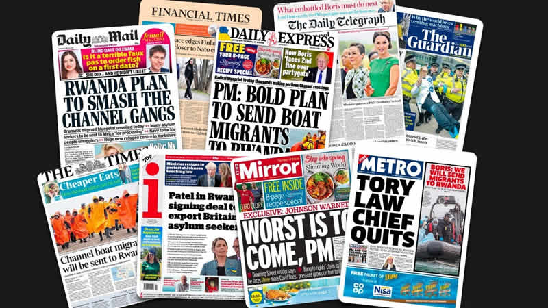  14 Nisan Perşembe: İngiltere gazetelerinden öne çıkan manşetler