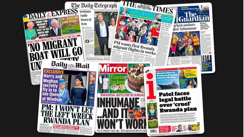  15 Nisan Cuma: İngiltere gazetelerinden öne çıkan manşetler