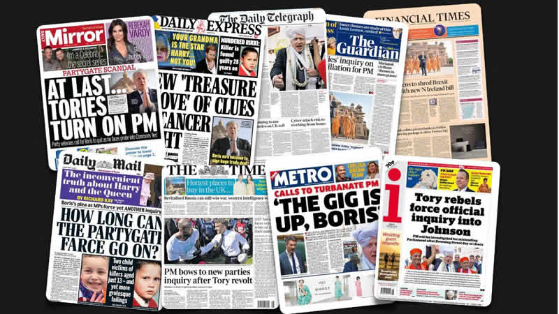  22 Nisan Cuma: İngiltere gazetelerinden öne çıkan manşetler