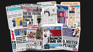 27 Nisan Çarşamba: İngiltere gazetelerinden çıkan manşetler