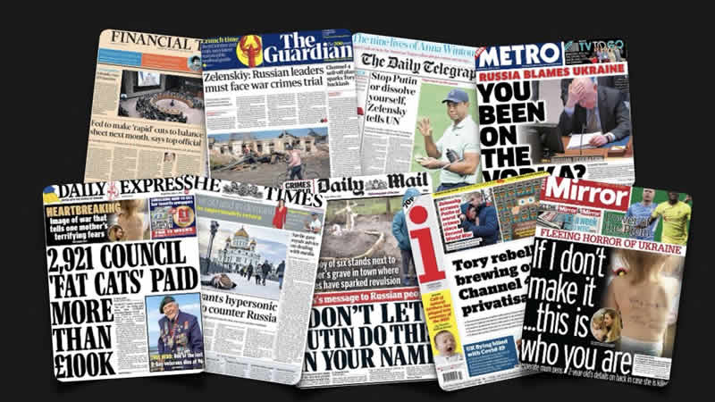 6 Nisan Çarşamba: İngiltere gazetelerinden öne çıkan manşetler