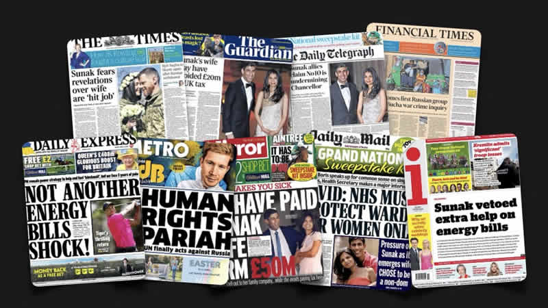  8 Nisan Cuma: İngiltere gazetelerinden öne çıkan manşetler