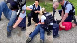 Alman polisinin 13 yaşındaki Türk çocuğa sert müdahalesi tepki çekti