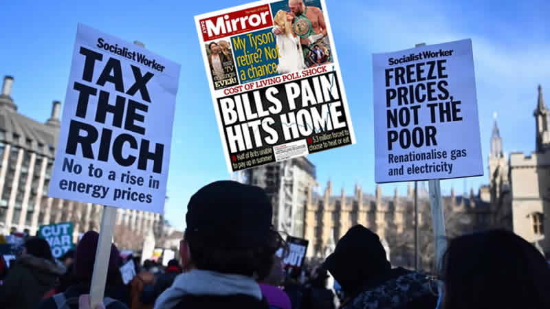 Daily Mirror: “Artan faturaların acısı haneleri vuruyor”