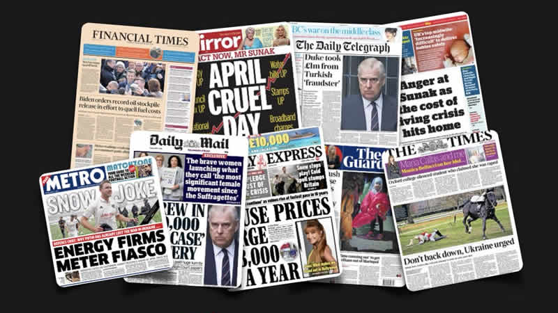 1 Nisan Cuma: İngiltere gazetelerinden öne çıkan manşetler