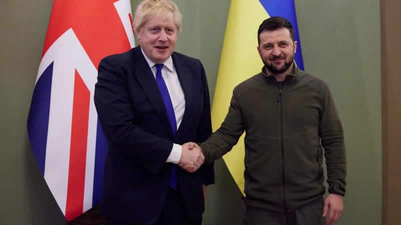 Ukrayna’da bir caddeye Boris Johnson’ın adı verildi