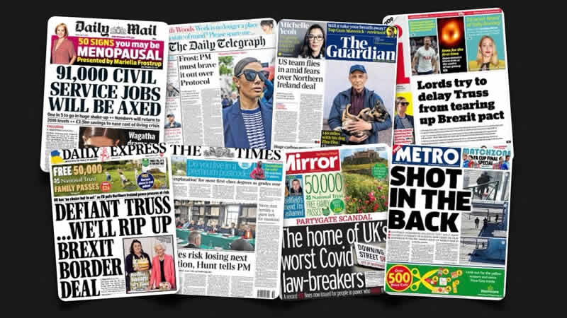  13 Mayıs Cuma: İngiltere gazetelerinden öne çıkan manşetler