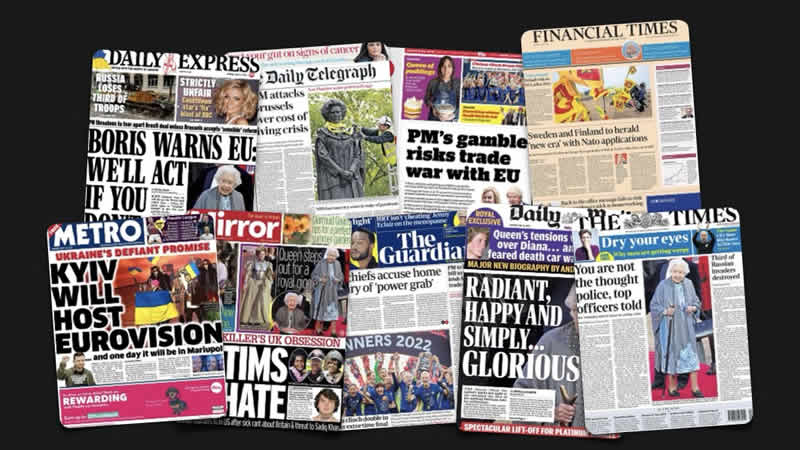  16 Mayıs Pazartesi: İngiltere gazetelerinden öne çıkan manşetler