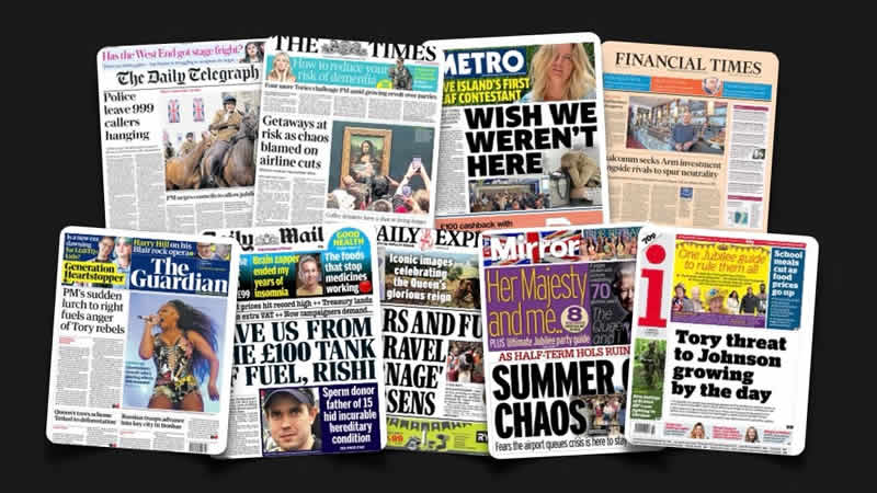 31 Mayıs Salı: İngiltere gazetelerinden öne çıkan manşetler