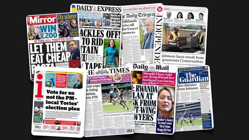 5 Mayıs Perşembe: İngiltere gazetelerinden öne çıkan manşetler