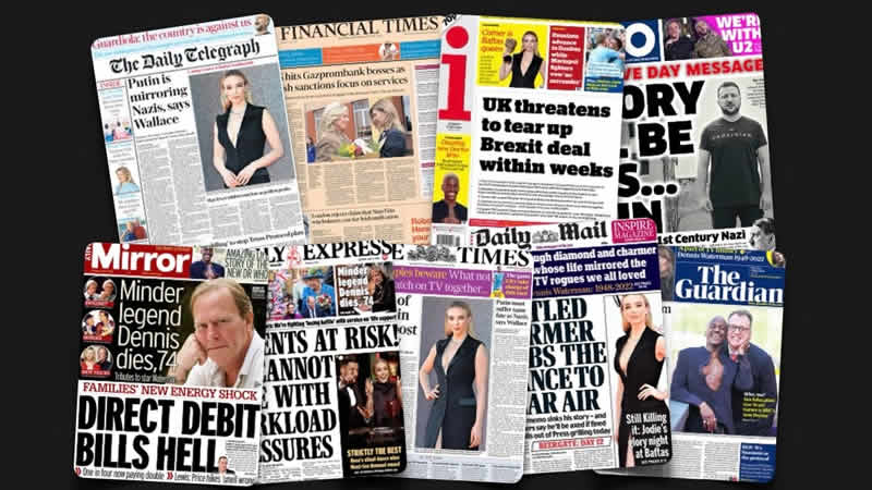  9 Mayıs Pazartesi: İngiltere gazetelerinden öne çıkan manşetler