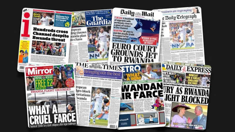  15 Haziran Çarşamba: İngiltere gazetelerinden öne çıkan manşetler