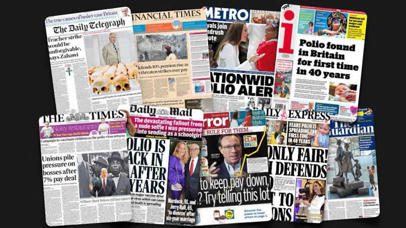 23 Haziran Perşembe: İngiltere gazetelerinden öne çıkan manşetler