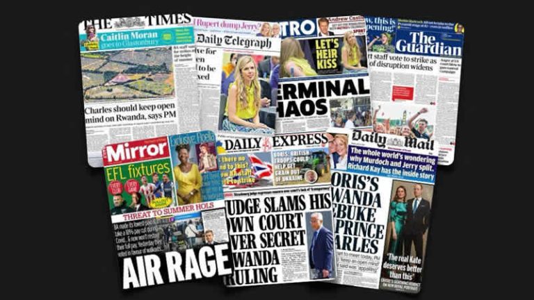 24 Haziran Cuma: İngiltere gazetelerinden öne çıkan manşetler