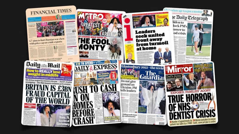  27 Haziran Pazartesi: İngiltere gazetelerinden öne çıkan manşetler