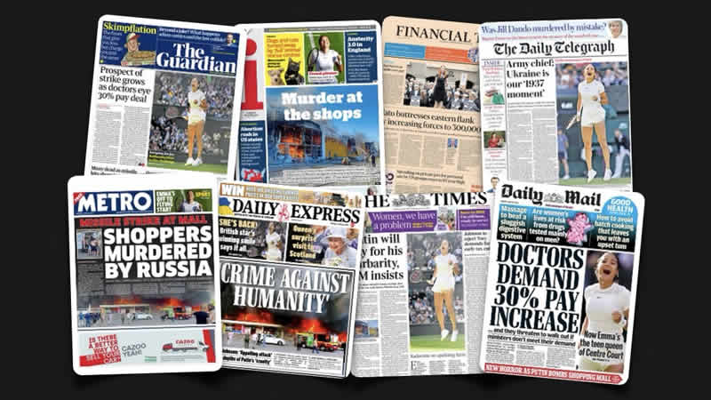 28 Haziran Salı: İngiltere gazetelerinden öne çıkan manşetler