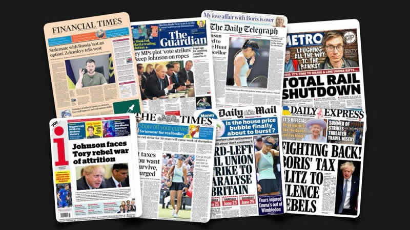  8 Haziran Çarşamba: İngiltere gazetelerinden öne çıkan manşetler