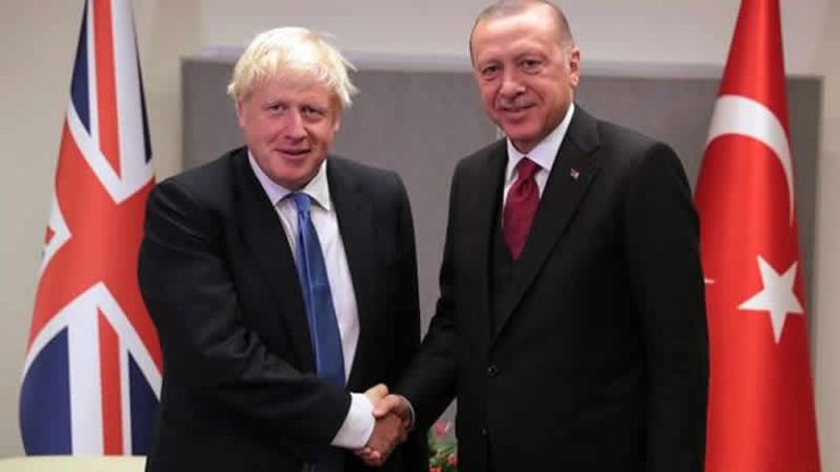 Cumhurbaşkanı Erdoğan, İngiltere Başbakanı Johnson ile görüştü
