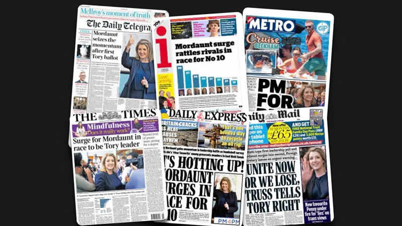 14 Temmuz Perşembe: İngiltere gazetelerinden öne çıkan manşetler