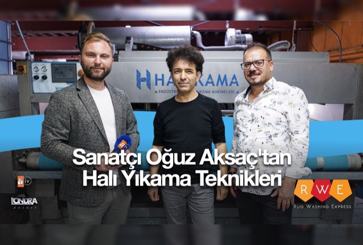 Sanatçı Oğuz Aksaç’tan halı yıkama teknikleri… 