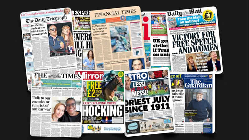  28 Temmuz Perşembe: İngiltere gazetelerinden öne çıkan manşetler