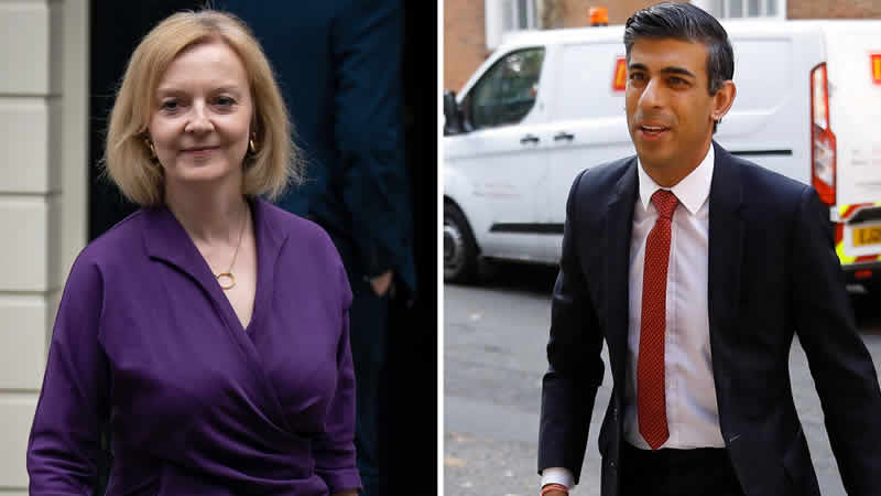  İngiltere’de liderlik için yarışan Truss ve Sunak seçim vaatlerinde bulundu