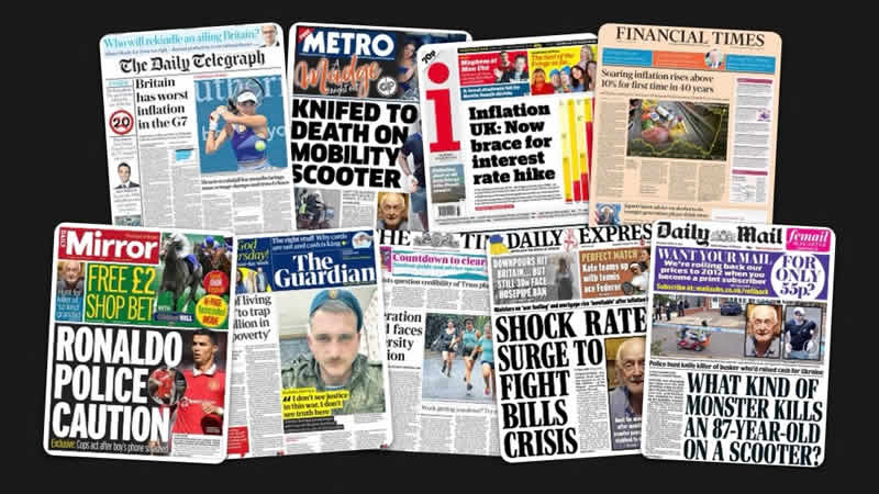  18 Ağustos Perşembe: İngiltere gazetelerinden öne çıkan manşetler