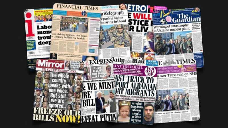  25 Ağustos Perşembe: İngiltere gazetelerinden öne çıkan manşetler